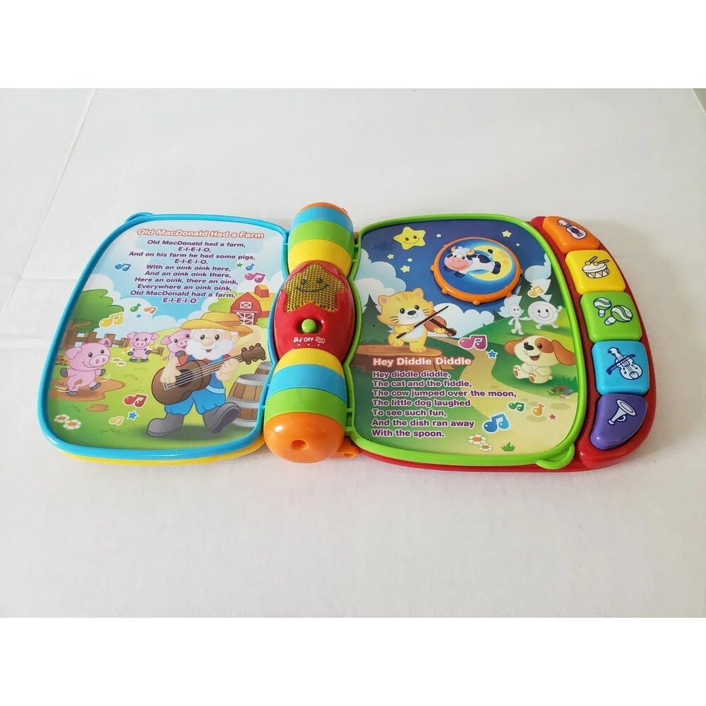 VTech 80166700 Musical Rhymes Educational Book for Babies
